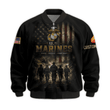Premium Custom USMC Bomber Jacket VPVC811063, Waterproof Windbreaker Coat, Marine Veteran Gift, Veterans Day Gift.