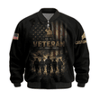 Premium Custom US Veteran Bomber Jacket VPVC811067, Waterproof Windbreaker Coat, US Veteran Gift, Veterans Day Gift.