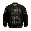 Premium Custom Vietnam Veteran Bomber Jacket VPVC811066, Waterproof Windbreaker Coat, Vietnam Veteran Gift, Veterans Day Gift.