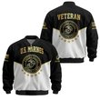 Premium Custom USMC Veteran Bomber Jacket VPVC811263, Waterproof Windbreaker Coat, Marine Veteran Gift, Veterans Day Gift.