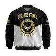 Premium Custom USAF Veteran Bomber Jacket VPVC811264, Waterproof Windbreaker Coat, Air Force Veteran Gift, Veterans Day Gift.