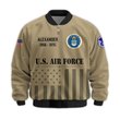 Premium Custom USAF Veteran Bomber Jacket VPVC811514, Waterproof Windbreaker Coat, Air Force Veteran Gift, Veterans Day Gift.