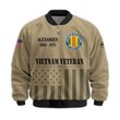 Premium Custom Vietnam Veteran Bomber Jacket VPVC811516, Waterproof Windbreaker Coat, Vietnam Veteran Gift, Veterans Day Gift.