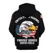 Premium Custom US Seabees Zip Up Hoodie VPVC609549, Gifts For Seabees Veteran, Gifts For Veterans Day.