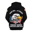 Premium Custom Army National Guard Zip Up Hoodie VPVC609548, Gifts For Army National Guard Veteran, Gifts For Veterans Day.