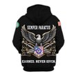 Premium Custom USCG Zip Up Hoodie VPVC609555, Gifts For Coast Guard Veteran, Gifts For Veterans Day.