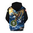 Premium Custom US Army Zip Up Hoodie VPVC609571, Gifts For Army Veteran, Gifts For Veterans Day.