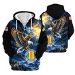 Premium Custom Vietnam Veteran Zip Up Hoodie VPVC609576, Gifts For Vietnam Veteran, Gifts For Veterans Day.