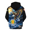 Premium Custom Vietnam Veteran Zip Up Hoodie VPVC609576, Gifts For Vietnam Veteran, Gifts For Veterans Day.