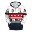 Premium Custom US Navy Zip Up Hoodie VPVC609592, Gifts For Navy Veteran, Gifts For Veterans Day.