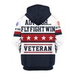 Premium Custom USAF Zip Up Hoodie VPVC609594, Gifts For Air Force Veteran, Gifts For Veterans Day.