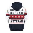 Premium Custom Vietnam Veteran Zip Up Hoodie VPVC609596, Gifts For Vietnam Veteran, Gifts For Veterans Day.