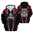 Premium Custom US Veteran Zip Up Hoodie VPVC609607, Gifts For US Veteran, Gifts For Veterans Day.