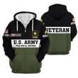 Premium Custom US Army Zip Up Hoodie VPVC609611, Gifts For Army Veteran, Gifts For Veterans Day.