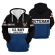 Premium Custom US Navy Zip Up Hoodie VPVC609612, Gifts For Navy Veteran, Gifts For Veterans Day.
