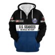 Premium Custom US Seabees Zip Up Hoodie VPVC609619, Gifts For Seabees Veteran, Gifts For Veterans Day.