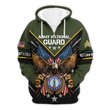 Premium Custom Army National Guard Zip Up Hoodie VPVC609628, Gifts For Army National Guard Veteran, Gifts For Veterans Day.