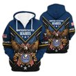 Premium Custom US Seabees Zip Up Hoodie VPVC609629, Gifts For Seabees Veteran, Gifts For Veterans Day.
