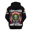 Premium Custom US Army Zip Up Hoodie VPVC609631, Gifts For Army Veteran, Gifts For Veterans Day.
