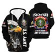 Premium Custom US Army Zip Up Hoodie VPVC609631, Gifts For Army Veteran, Gifts For Veterans Day.