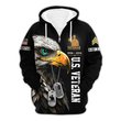 Premium Custom US Veteran Zip Up Hoodie VPVC609637, Gifts For US Veteran, Gifts For Veterans Day.