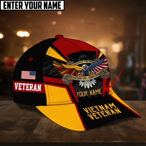 Unique Personalized VietNam Veteran Cap PVC111006