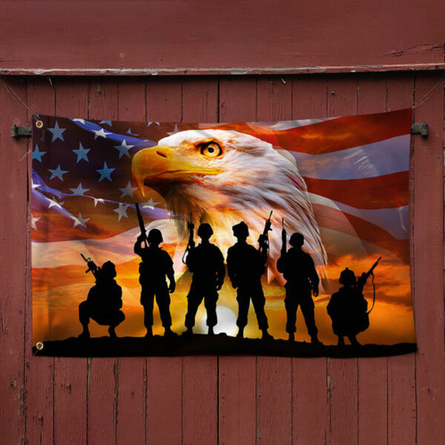 Veteran Grommet Flag US Military PVC260517