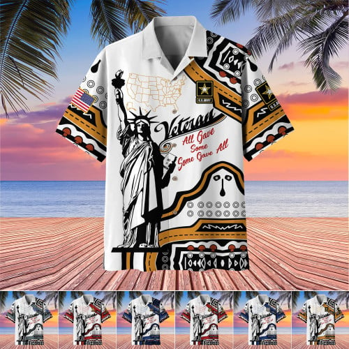 Unique U.S Veteran Hawaii Shirt PVC010601