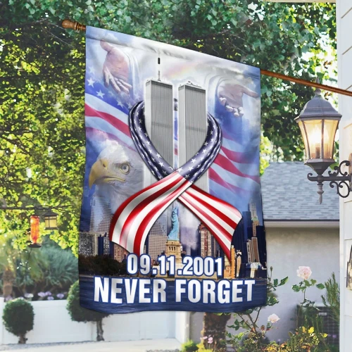 Premium Never Forget September 11 American Patriotic Flag PVC130719