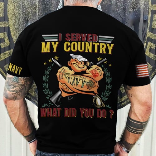 Premium I Served My Country U.S Veteran T-Shirt PVC010802