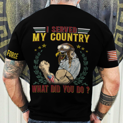 Premium I Served My Country U.S Veteran T-Shirt PVC010802