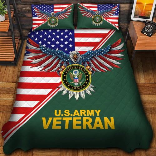 Premium Eagle US Veteran Bedding Set NPVC050906