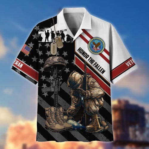 Premium Honor The Fallen US Veteran Polo And Hawaii Shirt NPVC140203