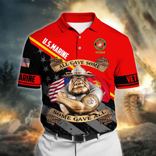 Premium All Gave Some Some Gave All US Veteran Polo Shirt NPVC230203