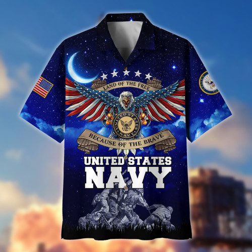 Premium Land Of The Free US Veteran Hawaii Shirt NPVC200202