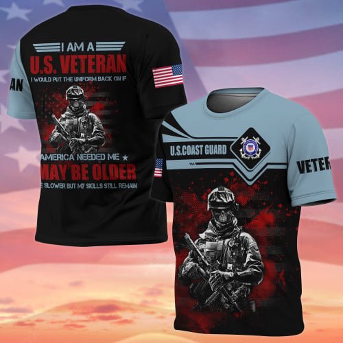 Premium I Am A US Veteran T-Shirt NPVC160502