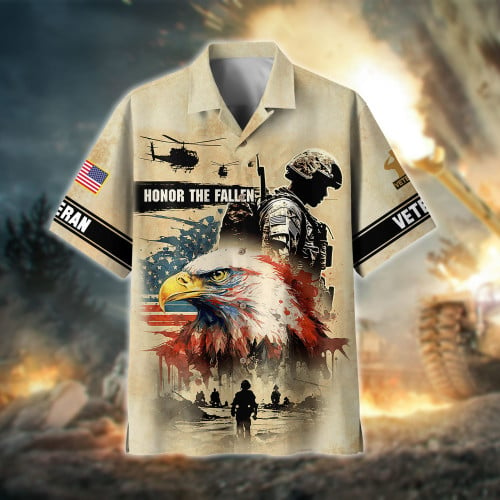 Premium Honor The Fallen US Veteran Hawaii Shirt NPVC260406