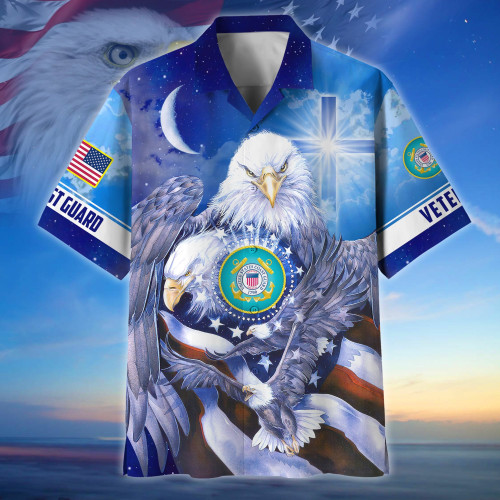 Premium Eagle US Veteran Hawaii Shirt NPVC310501