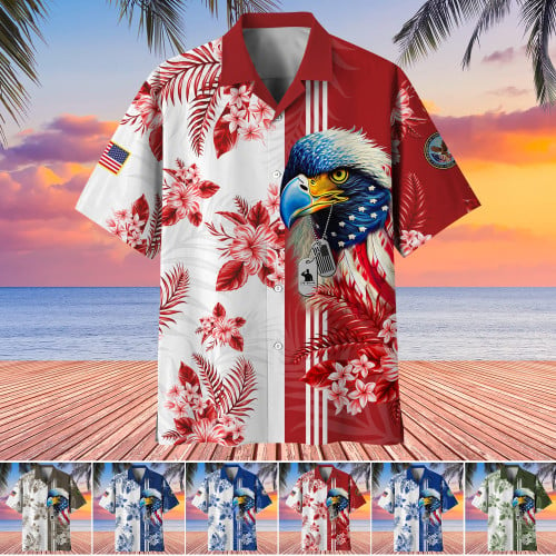 Premium Eagle US Veteran Hawaii Shirt NPVC150601