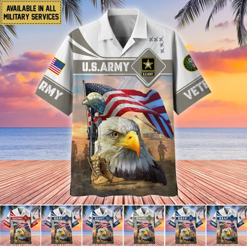 Premium Multiple US Military Services US Veteran Hawaii Shirt APVC190702