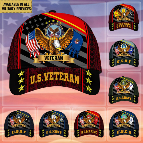 Premium Eagle US Veteran Cap APVC200703