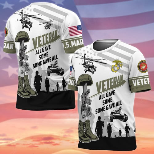 Premium All Gave Some Some Gave All US Veteran T-Shirt APVC030801