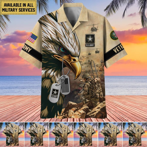 Premium American Pride US Veteran Hawaii Shirt APVC080801