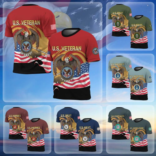 Premium Eagle US Veteran T-Shirt APVC290904
