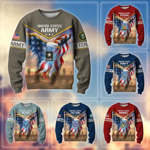 Premium American Pride US Veterans Sweatshirt APVC030203