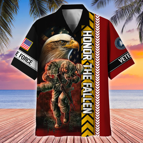 Premium Honor The Fallen US Veterans Hawaii Shirt APVC210303
