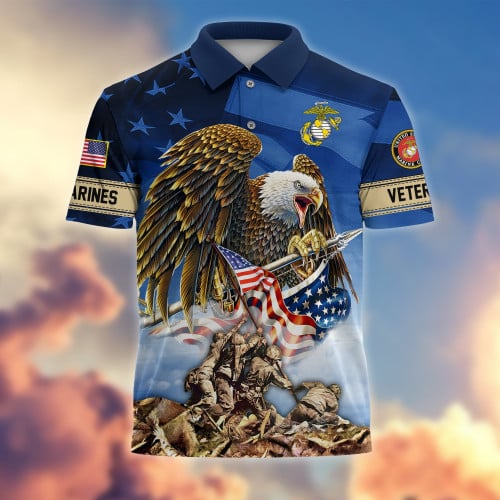 Premium American Pride US Veterans Polo Shirt APVC020402