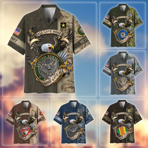 Premium All Gave Some Some Gave All US Veterans Hawaii Shirt APVC160402
