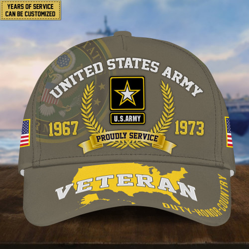 Premium Personalized American Pride US Veterans Cap APVC080501