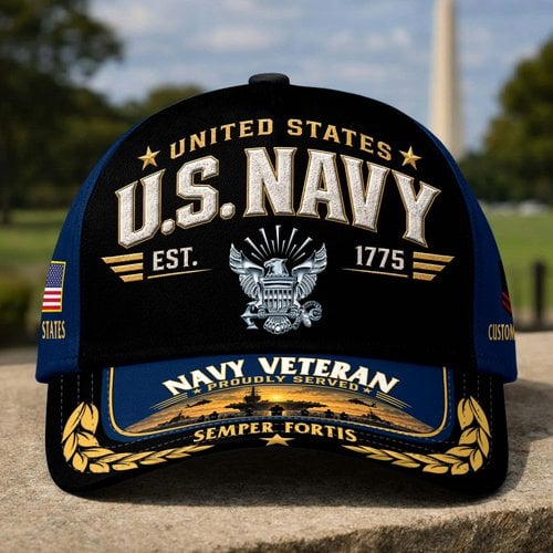 Premium Custom US Veterans Baseball Hats CPHN160911, Gifts for US Veterans, Gifts for Father's Day, Veterans Day.